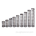 Sort oxidbelægning Cylindrisk coiled komprimeringsfjeder